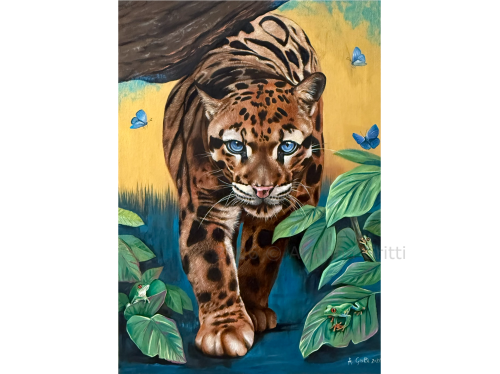 Arianna Gritti - Wildlifeart - Blue cat